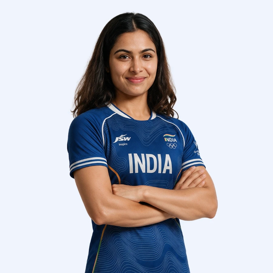 Manu Bhaker in Team India kit