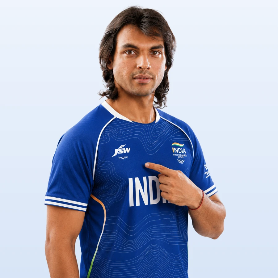 Neeraj Chopra in Team India kit